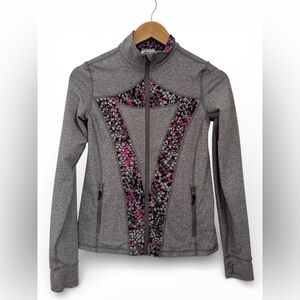 Ivivva by Lululemon Grey Zip Up Jacket Size 14 Youth